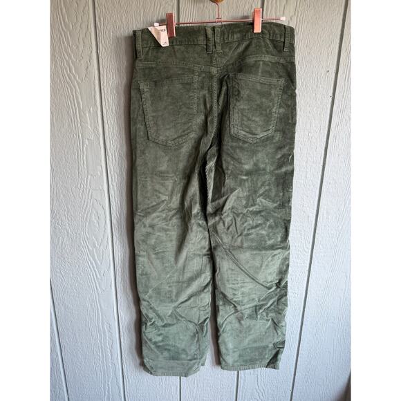 NWT Free People Risk Taker Corduroy Pants Green Size 29 - Picture 5 of 5